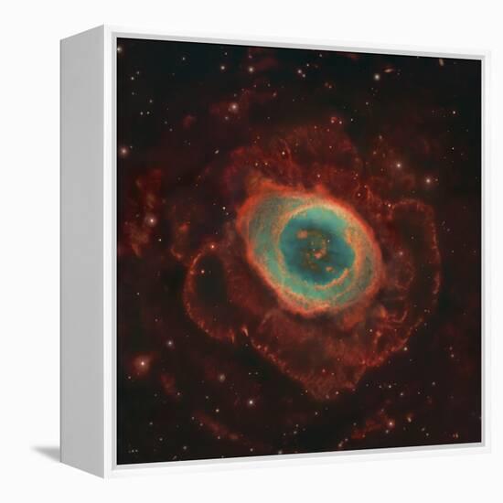 Messier 57, the Ring Nebula-Stocktrek Images-Framed Premier Image Canvas