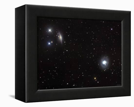 Messier 77 (NGC 1068), and NGC 1055 are Both Spiral Galaxies Located in the Constellation Cetus-Stocktrek Images-Framed Premier Image Canvas