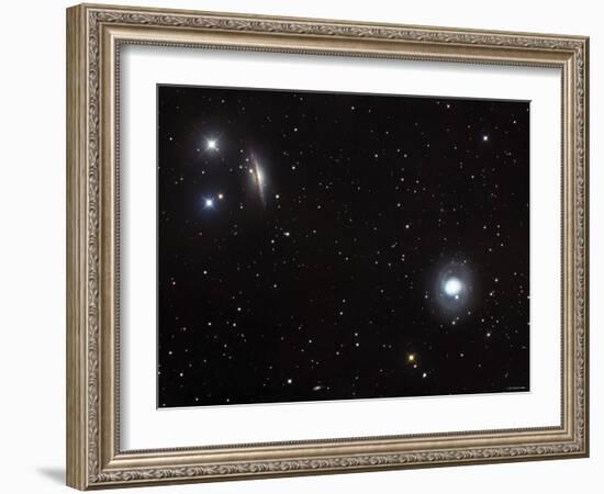 Messier 77 (NGC 1068), and NGC 1055 are Both Spiral Galaxies Located in the Constellation Cetus-Stocktrek Images-Framed Photographic Print