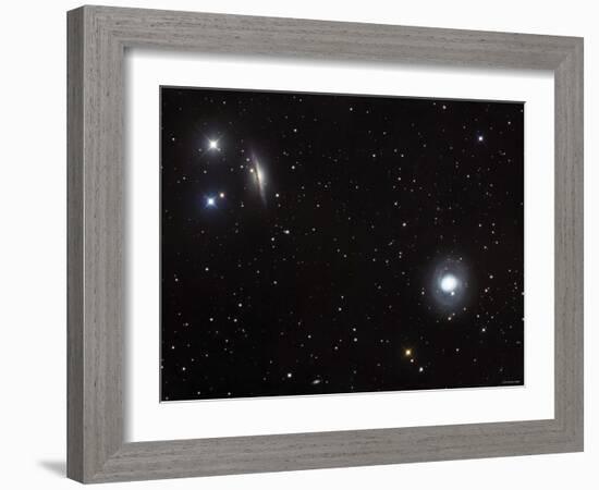 Messier 77 (NGC 1068), and NGC 1055 are Both Spiral Galaxies Located in the Constellation Cetus-Stocktrek Images-Framed Photographic Print