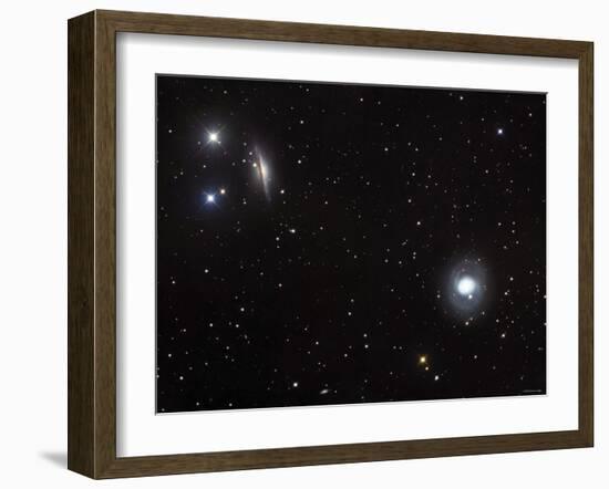 Messier 77 (NGC 1068), and NGC 1055 are Both Spiral Galaxies Located in the Constellation Cetus-Stocktrek Images-Framed Photographic Print