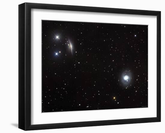 Messier 77 (NGC 1068), and NGC 1055 are Both Spiral Galaxies Located in the Constellation Cetus-Stocktrek Images-Framed Photographic Print