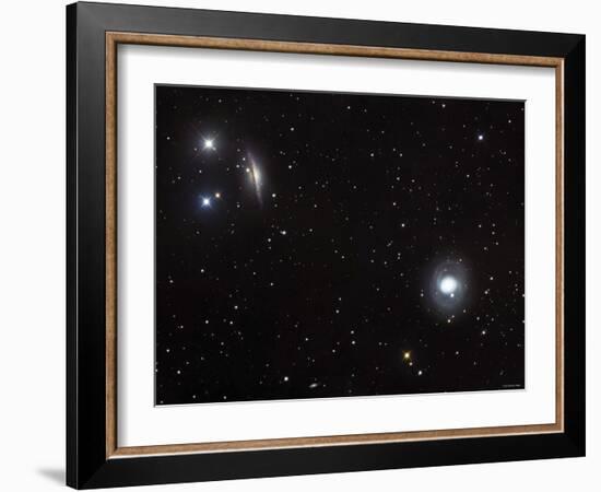 Messier 77 (NGC 1068), and NGC 1055 are Both Spiral Galaxies Located in the Constellation Cetus-Stocktrek Images-Framed Photographic Print