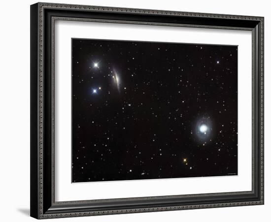 Messier 77 (NGC 1068), and NGC 1055 are Both Spiral Galaxies Located in the Constellation Cetus-Stocktrek Images-Framed Photographic Print