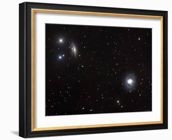 Messier 77 (NGC 1068), and NGC 1055 are Both Spiral Galaxies Located in the Constellation Cetus-Stocktrek Images-Framed Photographic Print