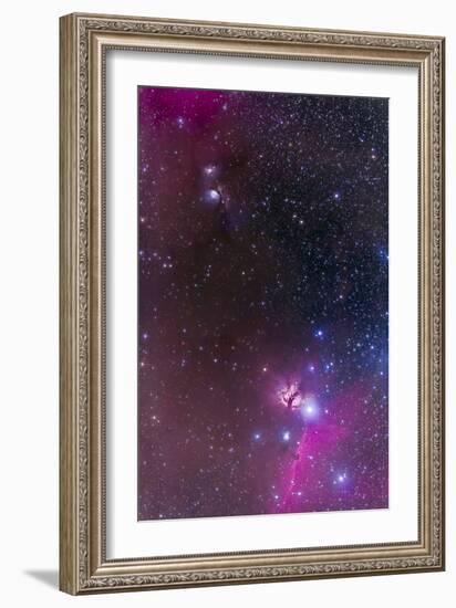 Messier 78 and Horsehead Nebula in Orion-Stocktrek Images-Framed Photographic Print