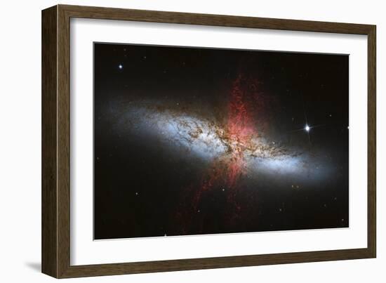 Messier 82, a Starburst Galaxy in the Constellation Ursa Major-null-Framed Photographic Print