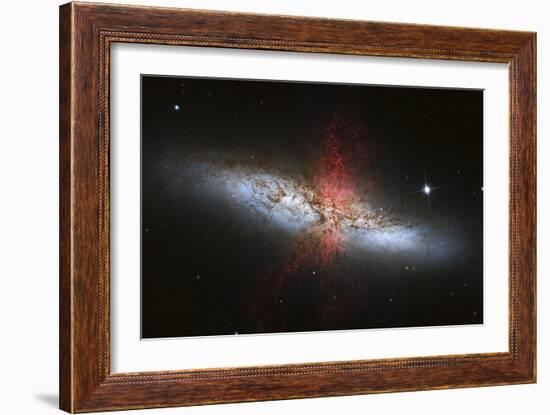 Messier 82, a Starburst Galaxy in the Constellation Ursa Major-null-Framed Photographic Print