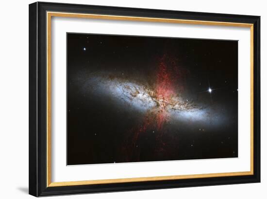 Messier 82, a Starburst Galaxy in the Constellation Ursa Major-null-Framed Photographic Print