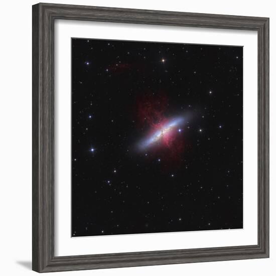 Messier 82, a Starburst Galaxy in the Constellation Ursa Major-Stocktrek Images-Framed Photographic Print