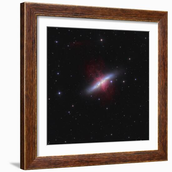 Messier 82, a Starburst Galaxy in the Constellation Ursa Major-Stocktrek Images-Framed Photographic Print