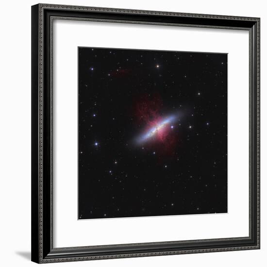 Messier 82, a Starburst Galaxy in the Constellation Ursa Major-Stocktrek Images-Framed Photographic Print