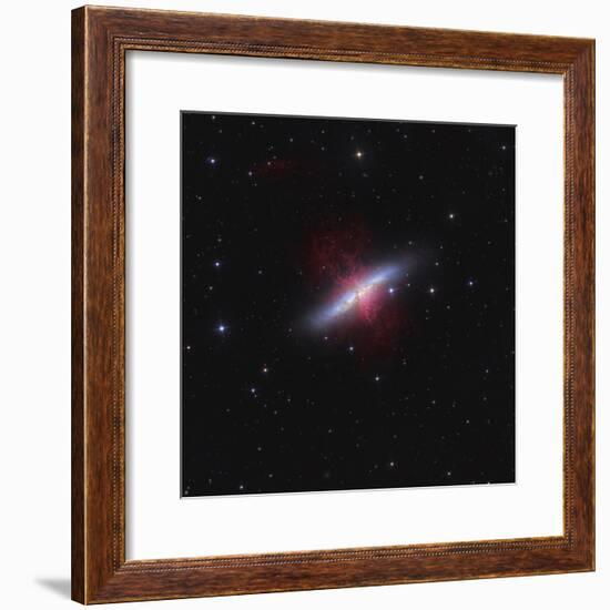 Messier 82, a Starburst Galaxy in the Constellation Ursa Major-Stocktrek Images-Framed Photographic Print