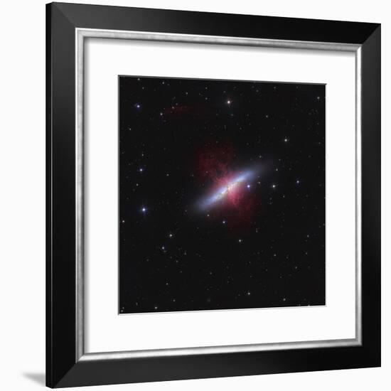 Messier 82, a Starburst Galaxy in the Constellation Ursa Major-Stocktrek Images-Framed Photographic Print