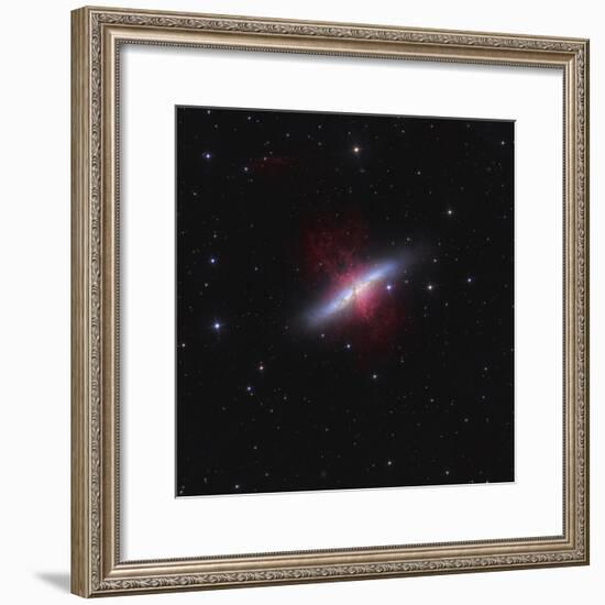 Messier 82, a Starburst Galaxy in the Constellation Ursa Major-Stocktrek Images-Framed Photographic Print