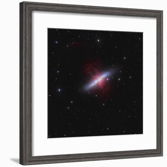 Messier 82, a Starburst Galaxy in the Constellation Ursa Major-Stocktrek Images-Framed Photographic Print