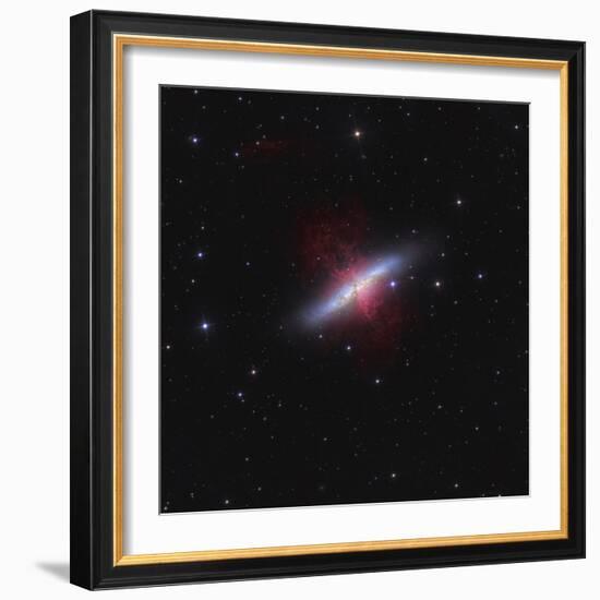 Messier 82, a Starburst Galaxy in the Constellation Ursa Major-Stocktrek Images-Framed Photographic Print