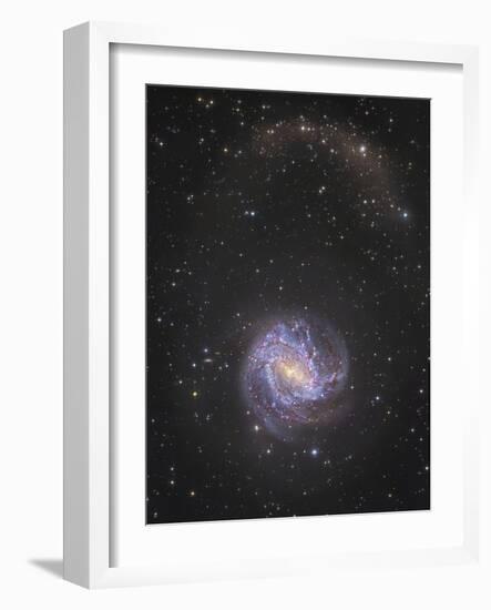 Messier 83 and its Northern Stellar Tidal Stream-null-Framed Photographic Print