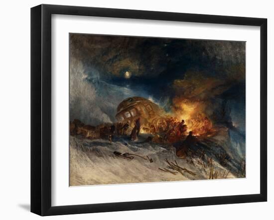 Messieurs Les Voyageurs on Their Return from Italy (Par La Diligence) in a Snow Drift-J. M. W. Turner-Framed Giclee Print