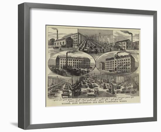 Messrs John Brinsmead and Sons' Pianoforte Works-Frank Watkins-Framed Giclee Print