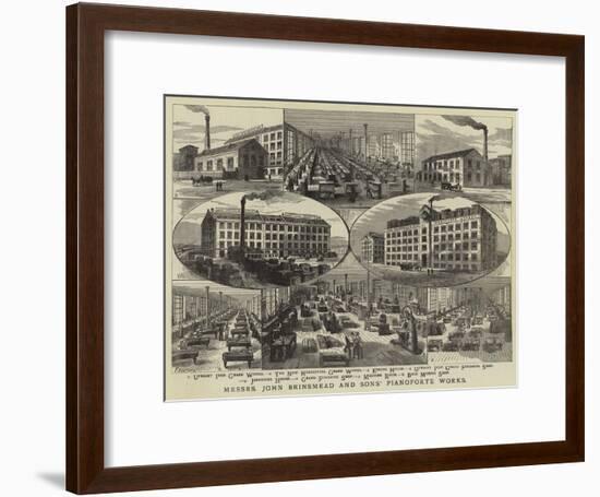 Messrs John Brinsmead and Sons' Pianoforte Works-Frank Watkins-Framed Giclee Print