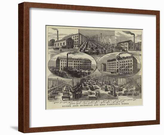 Messrs John Brinsmead and Sons' Pianoforte Works-Frank Watkins-Framed Giclee Print