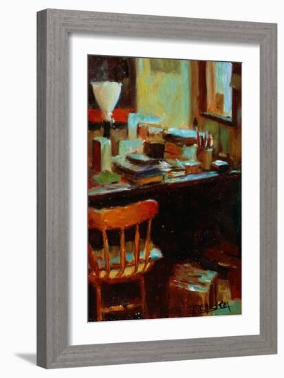 Messy Desk-Pam Ingalls-Framed Giclee Print