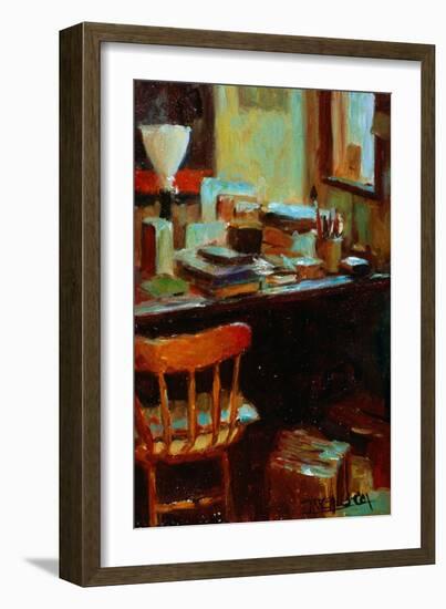 Messy Desk-Pam Ingalls-Framed Giclee Print