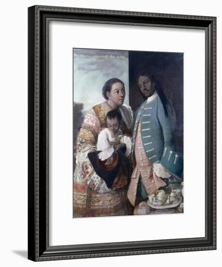 Mestizaje: de Chino Cambujo E India: Loba, 1763, Museo de América, Madrid-Miguel Cabrera-Framed Giclee Print