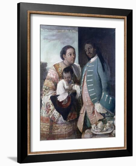 Mestizaje: de Chino Cambujo E India: Loba, 1763, Museo de América, Madrid-Miguel Cabrera-Framed Giclee Print