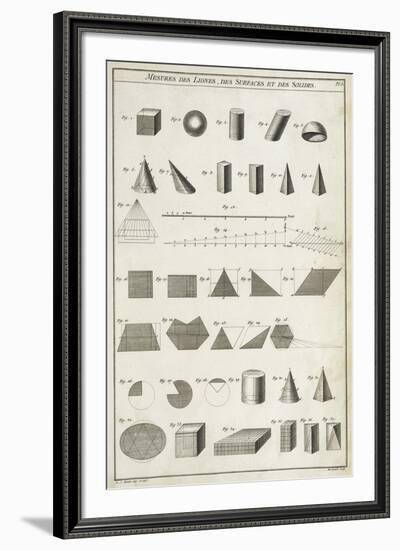 Mesures des Lignes-Chris Dunker-Framed Giclee Print