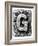 Metal Alloy Alphabet Letter G-donatas1205-Framed Art Print