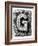 Metal Alloy Alphabet Letter G-donatas1205-Framed Art Print