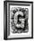 Metal Alloy Alphabet Letter G-donatas1205-Framed Art Print