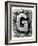 Metal Alloy Alphabet Letter G-donatas1205-Framed Art Print