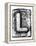 Metal Alloy Alphabet Letter L-donatas1205-Framed Stretched Canvas