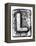 Metal Alloy Alphabet Letter L-donatas1205-Framed Stretched Canvas