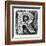 Metal Alloy Alphabet Letter R-donatas1205-Framed Art Print