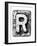 Metal Alloy Alphabet Letter R-donatas1205-Framed Premium Giclee Print