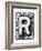 Metal Alloy Alphabet Letter R-donatas1205-Framed Art Print