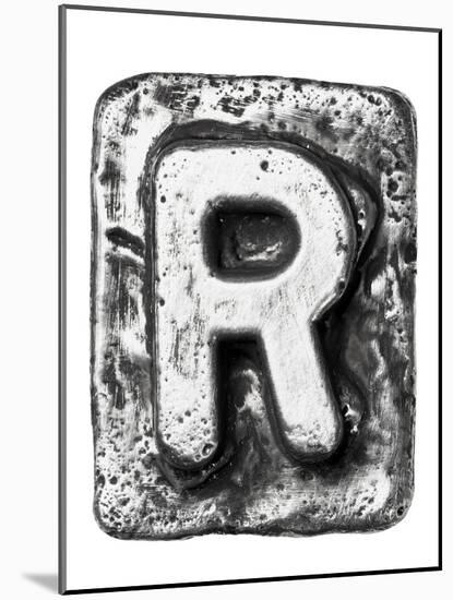 Metal Alloy Alphabet Letter R-donatas1205-Mounted Art Print