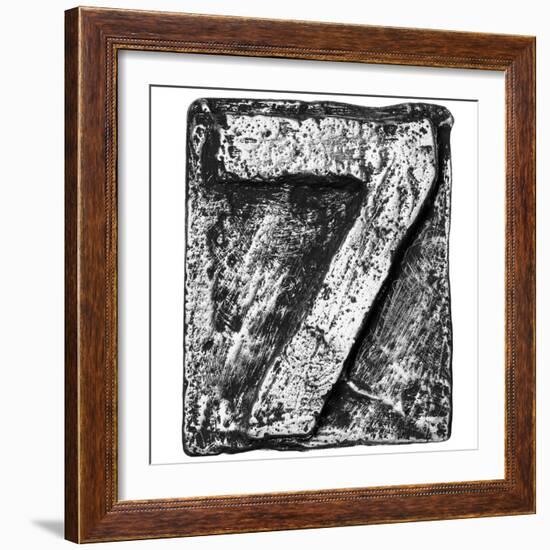 Metal Alloy Alphabet Number 7-donatas1205-Framed Premium Giclee Print