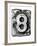 Metal Alloy Alphabet Number 8-donatas1205-Framed Art Print