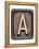 Metal Button Alphabet Letter A-donatas1205-Framed Stretched Canvas