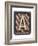 Metal Button Alphabet Letter A-donatas1205-Framed Premium Giclee Print