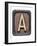 Metal Button Alphabet Letter A-donatas1205-Framed Premium Giclee Print