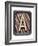 Metal Button Alphabet Letter A-donatas1205-Framed Art Print