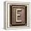 Metal Button Alphabet Letter E-donatas1205-Framed Stretched Canvas