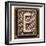 Metal Button Alphabet Letter E-donatas1205-Framed Premium Giclee Print