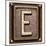 Metal Button Alphabet Letter E-donatas1205-Mounted Art Print